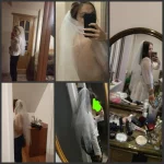 도매 voile 짧은 베일 저렴한 웨딩 액세서리 Welon veu de noiva 신부 베일 sluier 신부 액세서리 brautschleier - 이미지 4