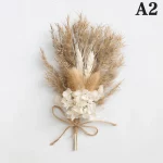 미니 자연 건조 꽃 부케, 신선한 건조 보존 꽃, 작은 장식 사진 배경, 홈 장식 부케, 1 개 - 이미지 5