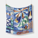 70cm Foulard 럭셔리 2025 시폰 목도리 스퀘어 스카프 여성용 Hijab 패션 랩 Neckerchief 여성 헤어 밴드 리본 머리띠