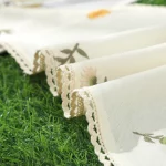 AWAYTR 베이지 꽃 머리띠 헤어 스카프 밴드 여성용 파티 모자를 쓰고 있죠 만화 프린트 두건 터번 헤어 밴드 헤드 피스 - 이미지 4