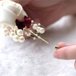 결혼식 신랑과 신부 브로치, 세트 칼라 꽃, 가슴 브로치, 장미 칼라, 꽃 시뮬레이션 컨퍼런스 액세서리 - 이미지 3