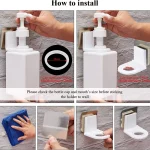 벽 마운트 Traceless 후크 샴푸 병 선반 액체 비누 샤워 젤 주최자 후크 홀더 행거 욕실 액세서리 - 이미지 5