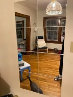 4PCs 3D 거울 벽 스티커 자기 접착 거울 스티커 두꺼운 2mm 유연한 DIY 아트 아크릴 거울 거실 장식 - 이미지 6