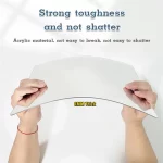 3D 거울 벽 스티커 자기 접착 거울 스티커 두꺼운 2mm 유연한 DIY 아트 아크릴 거울 거실 장식 - 이미지 5