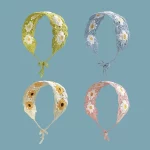 작은 딸기 머리띠 크로 셰 뜨개질 달콤한 귀여운 헤어 밴드 여성 스카프 머리띠 Bandanas 넓은 탄성 Hairbands 패션 액세서리 - 이미지 5