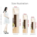 HD 안티 안개 벽 거울 스티커 DIY 전체 길이 거울 타일 자기 접착제 비산 방지 비 유리 안전 거울 시트 2MM 두께 - 이미지 3