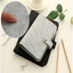 A5 A6 펠트 쉘 노트북 천, 원단 노트북 링 바인더, 일기 노트북 종이 거치대, 휴대용 일기 문구 선물, 신제품 - 이미지 2