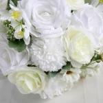 웨딩 부케 가짜 꽃 새로운 신부 휴대용 꽃꽂이 사진 소품 웨딩 장식 홈 장식 꽃 - 이미지 3