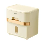 변기 종이 거치대 상자 거치대 욕실 랙 방수 릴 티슈 보관 상자, 펀치 프리 주방 욕실 보관 거치대 - 이미지 6