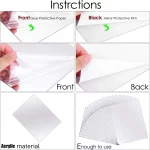 10/20pcs 15/20cm 3D 자기 접착 거울 벽 스티커 2mm 두꺼운 유연한 DIY 아트 아크릴 스티커 거실 장식 - 이미지 4