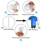 1/2set 조정 가능한 풍선 열 스탠드 웨딩 장식을위한 플라스틱베이스와 금속 풍선 스탠드 홀더 생일 베이비 샤워 파티 - 이미지 2