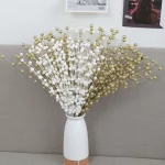 크리스마스 베리 지점 인공 꽃 거품 황금 은색 반짝이 크리스마스 야외 홈 웨딩 부케 장식 화환 공예 - 이미지 5