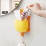 1pc 귀여운 거북이 디자인 스토리지 랙 칫솔 홀더 크리 에이 티브 만화 욕실 스토리지 주최자 칫솔 스토리지 랙 - 이미지 5