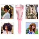 1PC 두피 마사지 빗 얽힌 머리 빗 문어 마사지 빗 살롱 미용 도구에 대한 정전기 방지 젖은 곱슬 머리 브러쉬 - 이미지 6