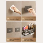 변기 종이 거치대 벽걸이 탄소강 변기 종이 거치대 티슈 랙, 욕실 티슈 거치대, 욕실 액세서리 - 이미지 6