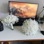 신부 꽃다발 결혼식 꽃 신부 들러리 실크 장미 가짜 아기 호흡 신부 결혼식 액세서리 테이블 센터 피스 장식 - 이미지 5