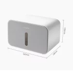 WIKHOSTAR 벽걸이 형 종이 타월 상자 화장지 홀더 방수 티슈 상자 롤 종이 홀더 디스펜서 욕실 주최자 - 이미지 6