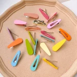 10 개/대 다채로운 BB 클립 캔디 컬러 달콤한 기하학 헤어 클립 여자 머리 장식 머리핀 자용 헤어 액세서리 - 이미지 6