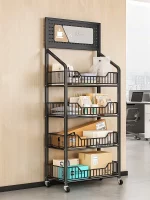 다층 배달 보관 랙 야외 사무실 레스토랑 포장 배치 홀더 홈 입구 탄소강 스탠드 - 이미지 4