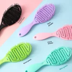 1PCS 젖은 브러시 매직 빗 안티 엉킴 방지 정적 헤어 브러시 스타일링 도구 이발사 헤드 마사지 빗 헤어 케어 스타일링 도구