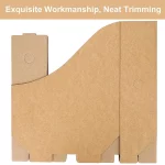 5pcs 잡지 파일 크래프트 종이 파일 홀더 골판지 서 잡지 스토리지 랙 책 문서 서랍 사무실 조직 - 이미지 5