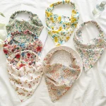 여성용 꽃 터번 삼각형 헤어 스카프, 신축성 꽃 머리띠, 반다나 목가적인 빈티지 히잡 헤어 액세서리, 신제품