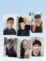 XTEP 스포츠 헤드 밴드 남성용 땀 흡수 농구 러닝 피트니스 땀 흡수 헤어 타이 땀 방지 여성용 스타일 - 이미지 2