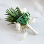 Boutonniere 꽃 코사지 핀 Boutonniere Buttonhole 남자 웨딩 팔찌 신부 들러리 웨딩 Buttonhole 증인 코사지 2024 - 이미지 6