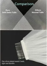 진주 화이트 아이보리 긴 신부 베일 빗 1 레이어 대성당 웨딩 베일 진주 Velos de Noiva 크리스탈 비즈 75-300cm - 이미지 5