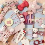 10-50pcs Y2K 헤어 클립 세트 귀여운 핑크 헤어 액세서리 원활한 가장자리 클립 여자 여자 달콤한 아름다움 머리핀 유행 헤어 클립 - 이미지 6