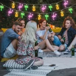 1.5M 10LED 플라밍고 파인애플 문자열 빛 여름 열대 하와이 파티 장식 야자수 요정 빛 갈 랜드 해변 결혼식 - 이미지 5