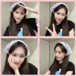 여성용 화이트 우븐 꽃 레이스 헤어 스카프 랩, 레트로 삼각형 머리 스카프 모자, 여행 사진 머리띠, 헤어 액세서리, 여름 - 이미지 4