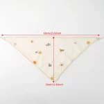 AWAYTR 베이지 꽃 머리띠 헤어 스카프 밴드 여성용 파티 모자를 쓰고 있죠 만화 프린트 두건 터번 헤어 밴드 헤드 피스 - 이미지 6