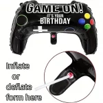 파란색 게임 번호 11 생일 테마 파티 장식 세트 번호 풍선 당겨 플래그 세트 - 이미지 4