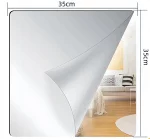 4pcs 25/35cm 3D 자기 접착 거울 벽 스티커 두꺼운 2mm 유연한 DIY 아트 아크릴 거울 스티커 거실 장식 - 이미지 4