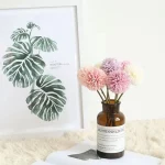 1/2PC 실크 인공 꽃 수국 국화 홈 장식 야외 정원 벽 웨딩 신부 꽃다발 축제 DIY 선물 - 이미지 3