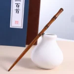 레트로 치파오 고대 머리 장식 나무 소녀 Hanfu 머리 스틱 고대 스타일 머리핀 나무 머리핀 중국 스타일 모자를 쓰고 있죠 - 이미지 4