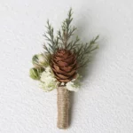 아름다운 드라이 플라워 브로치, 웨딩 코사지 연회 파티 신랑 정장 드레스, 장미 브레스트핀 액세서리, 멋진 사랑 선물, 1PC - 이미지 3