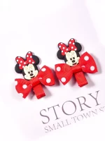 디즈니 웨빙 완전 포장 미키 2피스 머리핀 세트 - 이미지 2