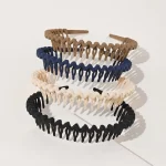 세안용 헤어 밴드 여름 여성용 헤어 번들 여름 머리핀 - 이미지 2