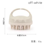 두피 브러시 마사지기 스컬프 스크러버 브러시 밀짚 생분해성 실리콘 샴푸 브러시 모발 성장을 위한 헤어 두피 마사지기 - 이미지 5