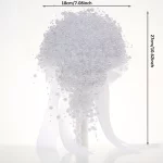 귀여운 진주 웨딩용품, 신부부케, 한국식 신부 들러리 웨딩부케 - 이미지 5