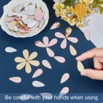 200pcs 골드 눈물 공예 거울 모자이크 타일 2.5x1.2cm 자체 접착 아크릴 모자이크 타일 눈물 방울 거울 타일 만들기 키트 - 이미지 2