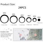 6/24개 아크릴 원형 거울 벽 스티커 이동식 라운드 도트 거울 벽 데칼 DIY - 이미지 4