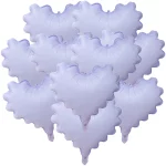 5-50pcs 핑크 웨이브 하트 호일 풍선 20 인치 러브 하트 헬륨 마카롱 풍선 생일 베이비 샤워 웨딩 장식 - 이미지 5