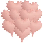 5-50pcs 핑크 웨이브 하트 호일 풍선 20 인치 러브 하트 헬륨 마카롱 풍선 생일 베이비 샤워 웨딩 장식 - 이미지 2