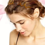 2 개/대 블랙 앰버 웨이브 긴 치아 머리띠 남성과 여성을위한 치아 미끄럼 방지 머리띠가있는 안티 가을 수지 플라스틱 페이스 워시 h - 이미지 6