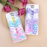 8Pcs 레인보우 그라디언트 리본 머리 활 클립 모자를 쓰고 있죠 나비 활 어린이 머리핀 아기 헤어 액세서리 수제 최고의 선물 - 이미지 4