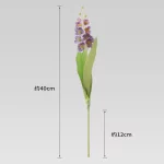 시뮬레이션 된 꽃 벨 난초 북유럽 신선한 꽃꽂이 실크 꽃 단일 바람 벨 꽃 가짜 꽃 휴대용 꽃다발 - 이미지 4
