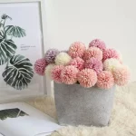 1/2PC 실크 인공 꽃 수국 국화 홈 장식 야외 정원 벽 웨딩 신부 꽃다발 축제 DIY 선물 - 이미지 5